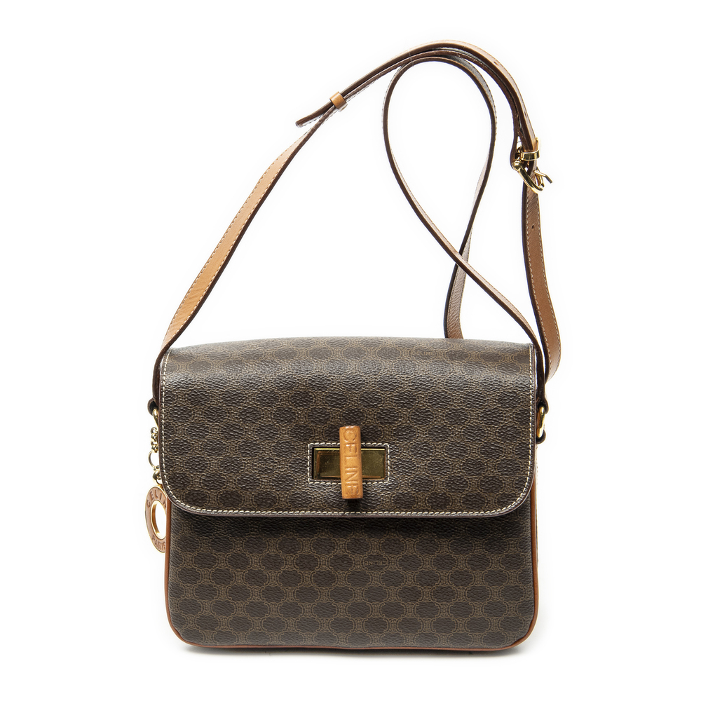 Celine Vintage Turnlock Charm Crossbody